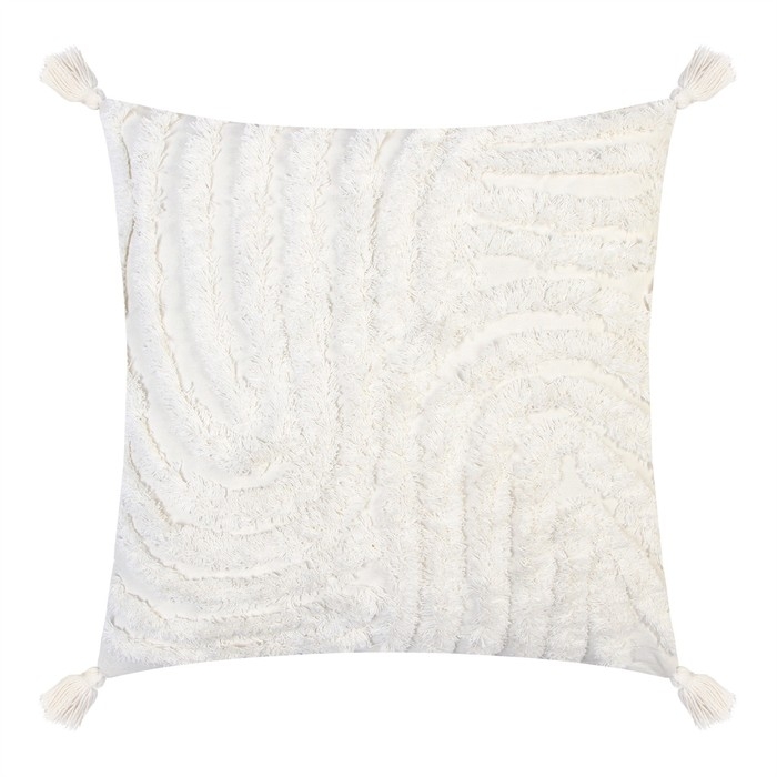 Наволочка декоративная &laquo;Этель&raquo; Бохо, 45х45 см, цвет молочный, 100% хлопок