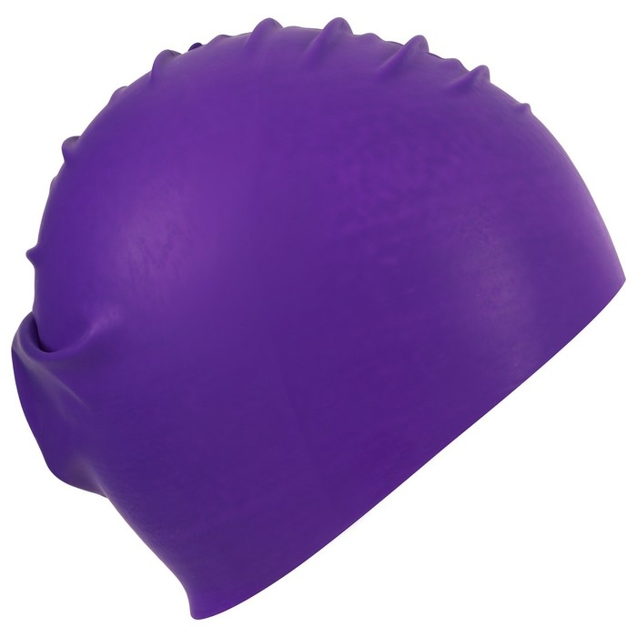 Шапочка для плавания взрослая ONLYTOP, резиновая, обхват 54-60 см