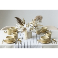 Тарелка керамическая «Стиль», 21 см, цвет бежевый Тарелка керамическая «Стиль», 21 см, цвет бежевый