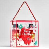 Новогодний подарочный набор косметики &laquo;Волшебница зима&raquo; для душа и ванны, красная серия