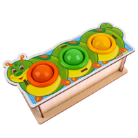 Стучалка-сортер &laquo;Гусеница&raquo;, с молотком, МИКС