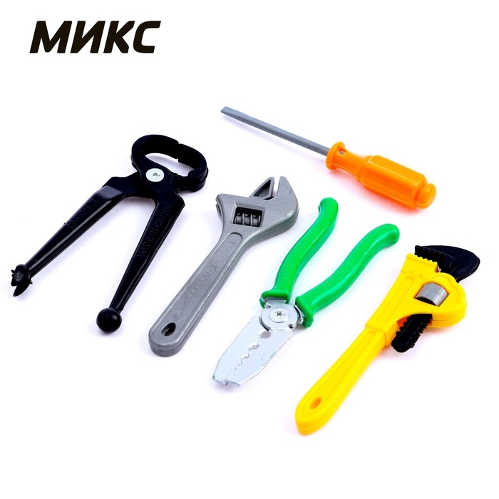 Набор инструментов «Дежурный», 5 предметов, МИКС Набор инструментов «Дежурный», 5 предметов, МИКС