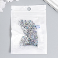 Бисер стекло 6/0 "Кубик. Полупрозрачный. Радужный" 10 гр Бисер стекло 6/0 "Кубик. Полупрозрачный. Радужный" 10 гр