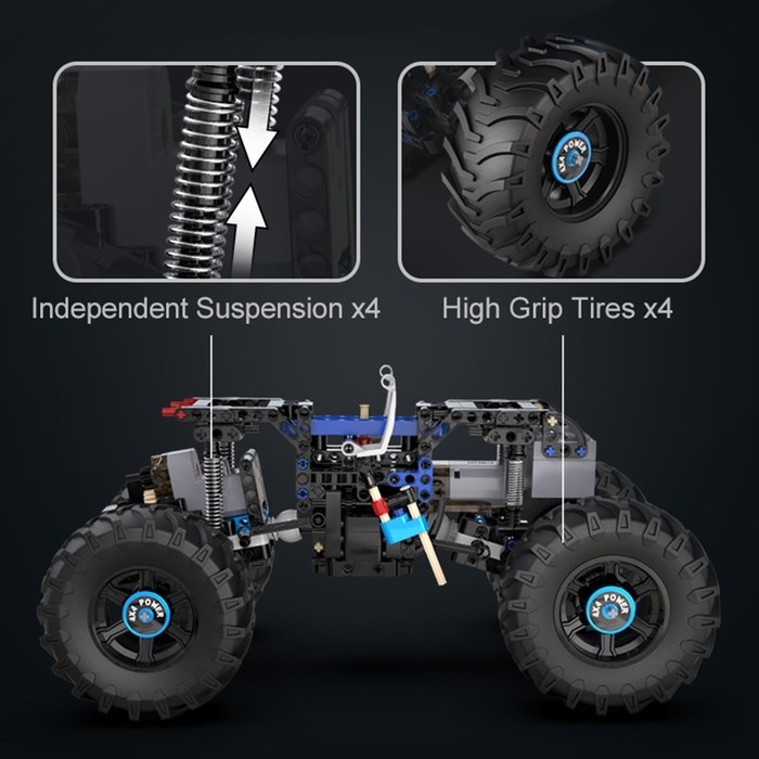 Конструктор радиоуправляемый «Монстртрак», 699 деталей Конструктор радиоуправляемый «Монстртрак», 699 деталей