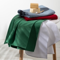 Полотенце вафельное &laquo;Этель&raquo; 70х140 см, цвет серый, плотность 240 г/м2