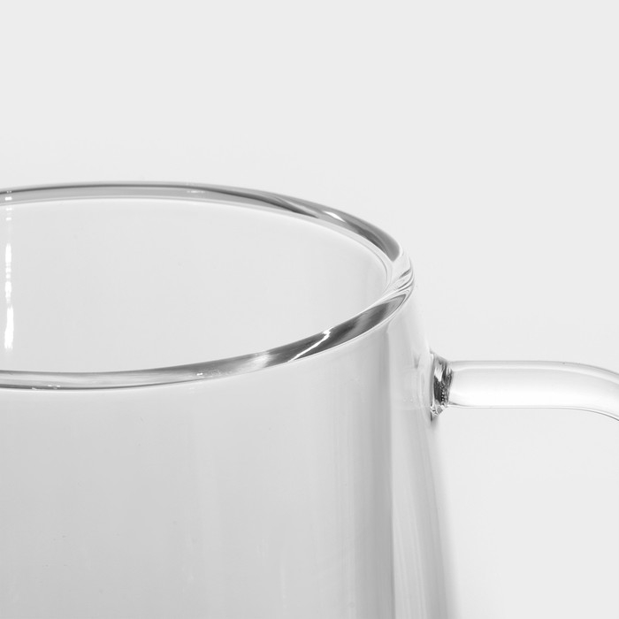 Кружка стеклянная с двойными стенками Magistro «Адель», 400 мл Кружка стеклянная с двойными стенками Magistro «Адель», 400 мл