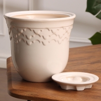 Горшок цветочный ЮТА №3, Белый 2,5 л