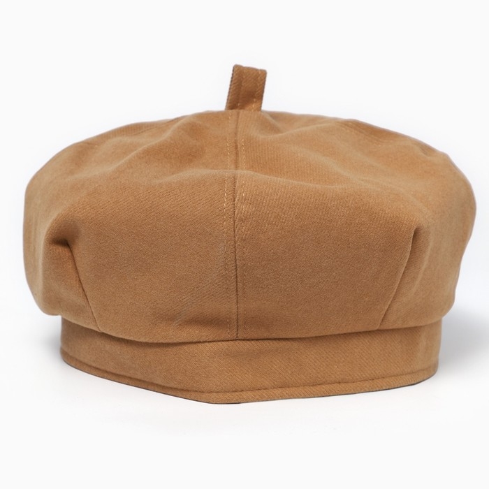 Берет, цвет песочный, р-р 56см Берет, цвет песочный, р-р 56см