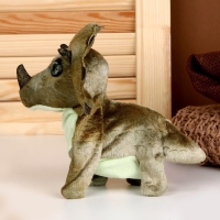 Мягкая музыкальная игрушка &laquo;Динозаврик&raquo;, 16 см, цвет тёмно-зеленый