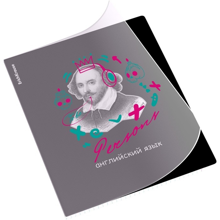 Тетрадь предметная АНГЛИЙСКИЙ ЯЗЫК, 48 листов в клетку, ErichKrause Persons, пластиковая обложка, шелкография, блок офсет 100% белизна, инфо-блок Тетрадь предметная АНГЛИЙСКИЙ ЯЗЫК, 48 листов в клетку, ErichKrause Persons, пластиковая обложка, шелкография, блок офсет 100% белизна, инфо-блок