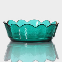 Салатник стеклянный фигурный «Цветочный», 900 мл, 19,5×6,5 см Салатник стеклянный фигурный «Цветочный», 900 мл, 19,5×6,5 см