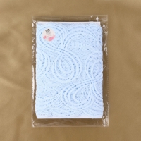 Кружевная эластичная ткань, 180 мм &times; 2,7 &plusmn; 0,5 м, цвет небесно-голубой