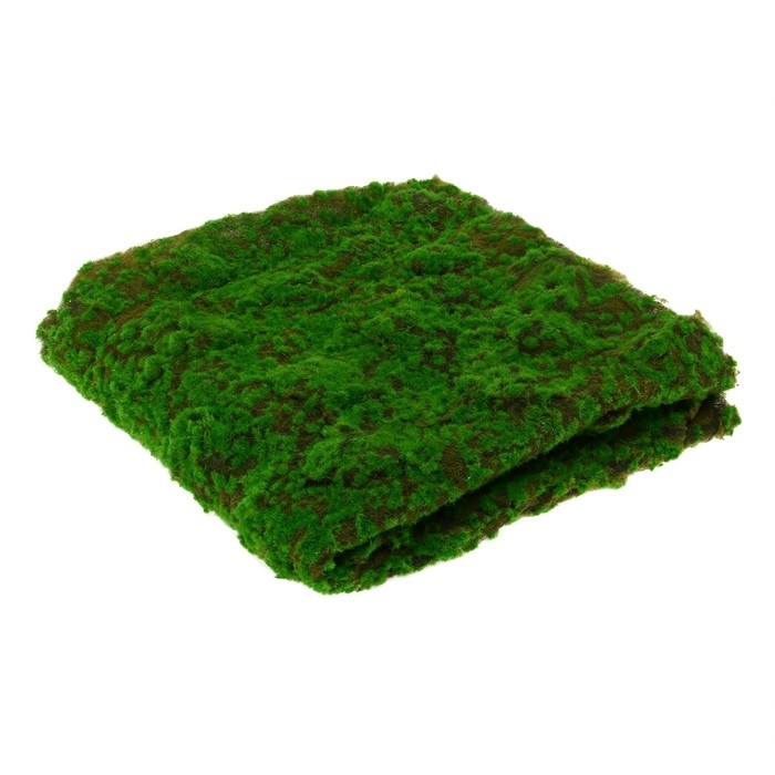 Мох искусственный, декоративный, полотно 1 &times; 1 м, рельефный, камни, Greengo