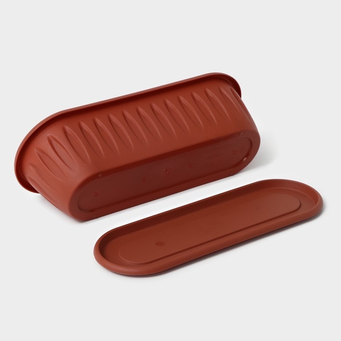 Горшок для кактуса с поддоном «Фелиция», 1,5 л, цвет терракотовый Горшок для кактуса с поддоном «Фелиция», 1,5 л, цвет терракотовый