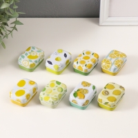 Шкатулка металл прямоугольная "Лимончики" МИКС 5,8х4,2х2.6см Шкатулка металл прямоугольная "Лимончики" МИКС 5,8х4,2х2.6см