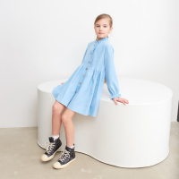 Платье для девочки MINAKU, цвет голубой, рост 122 см