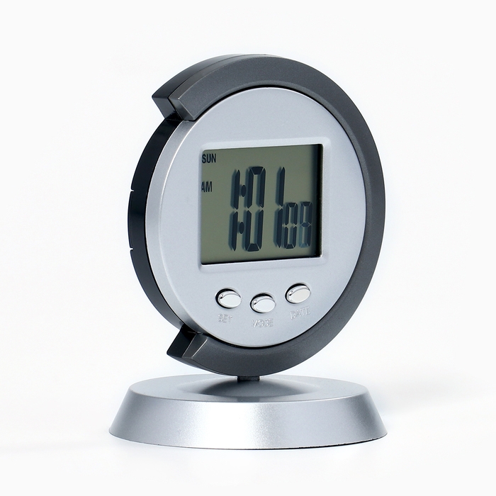 Часы - будильник электронные Часы - будильник электронные "Таурис" настольные с календарем, 7.7 х 11 см