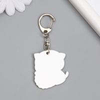 Брелок акрил "Котёнок с крекером" 4х3,4 см Брелок акрил "Котёнок с крекером" 4х3,4 см