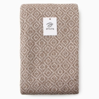 Плед Этель Diamond 200*240 см, цв.бежевый, 70% хлопок, 30% п/э, 400 гр/м2