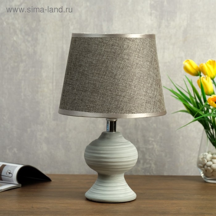 Лампа настольная 320617/1 E14 40Вт серый 19,5х19,5х32 см RISALUX