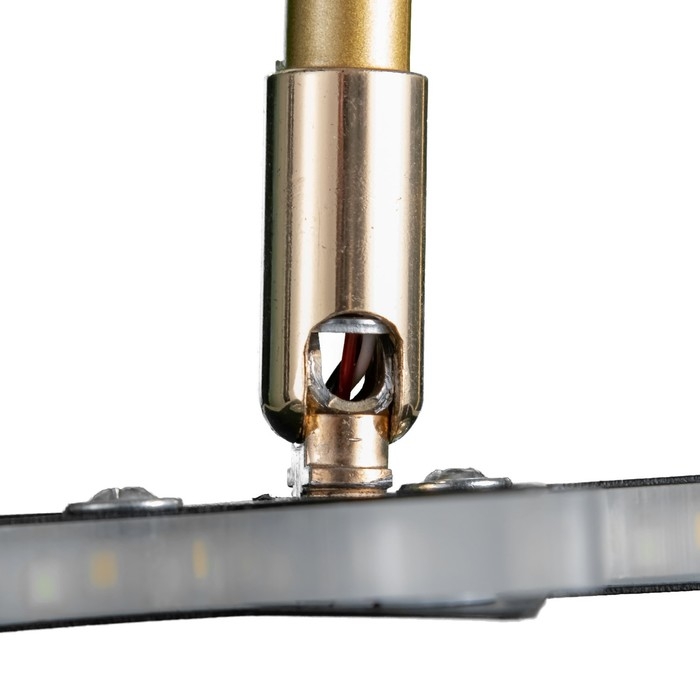 Бра 2485/2 LED 8Вт 4000К черно-золотой 24х46 см