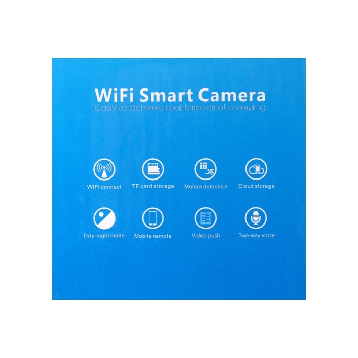 Видеокамера WiFi Cam-13, IP, 2 Мп, в виде лампочки, поворот 355 &deg;, микро, 3.6 мм объектив, белая