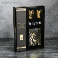 Набор &laquo;Характер и сила&raquo;, карты 36 шт., домино, стопки 30 мл 2 шт., кости игральные 4 шт.