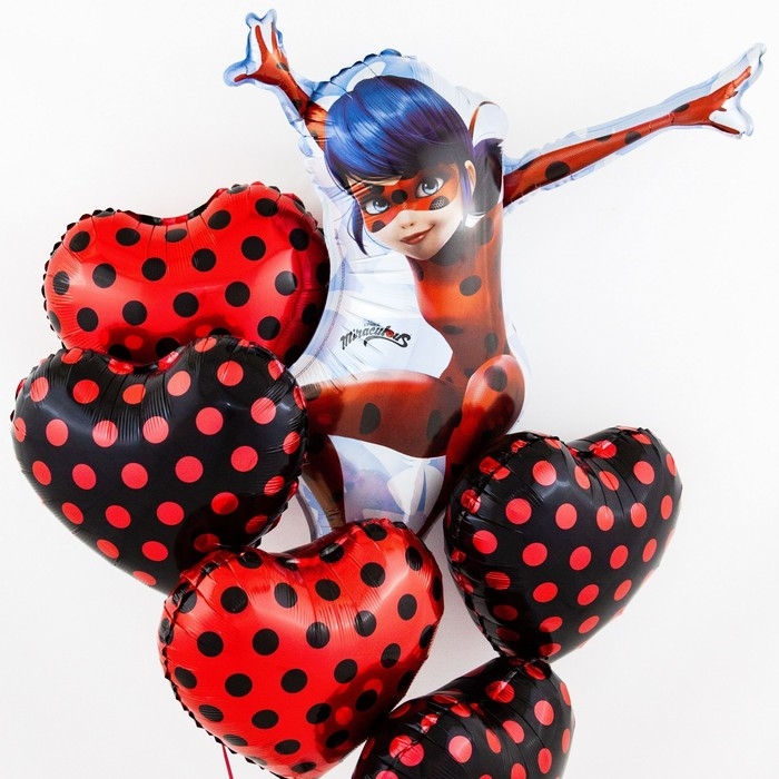 Шар фольгированный 33" &laquo;Леди Баг&raquo;, 2-сторонний