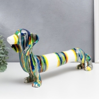 Сувенир полистоун "Такса" подтёки краски 22,5х11х43 см