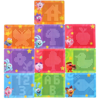 Планшет магнитный для рисования &laquo;Магнитное рисование&raquo;, СМЕШАРИКИ, 380 отверстий