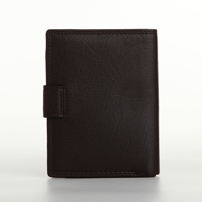 Портмоне мужское на магните 3 в 1, отдел для автодокументов, паспорта, цвет коричневый Портмоне мужское на магните 3 в 1, отдел для автодокументов, паспорта, цвет коричневый