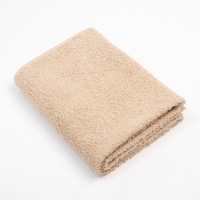 Полотенце махровое Экономь и Я 50*90 см, цв. бежевый, 100% хлопок, 320 гр/м2