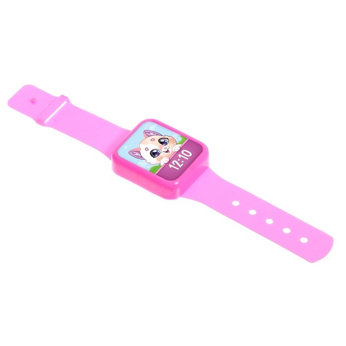 Игровой набор &laquo;Принцесса Фиалка&raquo;: телефон, часы, русская озвучка, цвет розовый