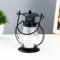 Ночник "Лампа" LED 1хCR2032 черный 10х7х13см RISALUX Ночник "Лампа" LED 1хCR2032 черный 10х7х13см RISALUX