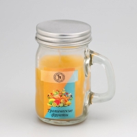 Свеча ароматическая в банке "Тропические фрукты", 7,2 х 8,5 см, 190 г Свеча ароматическая в банке "Тропические фрукты", 7,2 х 8,5 см, 190 г