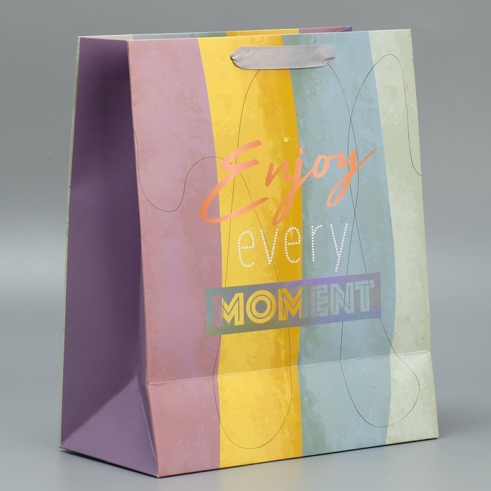 Пакет подарочный ламинированный, упаковка, &laquo;Лови момент&raquo;, 25.4 х 30.5 х 12.7 см