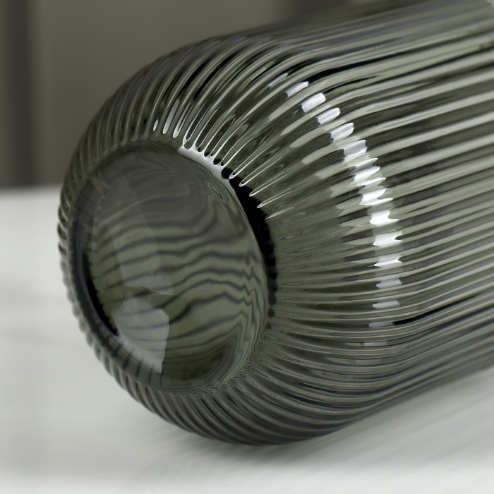 Стакан стеклянный Magistro «Грани», 260 мл, 7,5×9,5 см, цвет графит Стакан стеклянный Magistro «Грани», 260 мл, 7,5×9,5 см, цвет графит