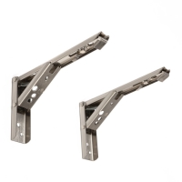 Кронштейн складной для столов и полок ТУНДРА, F001 , 2 шт., длина 200 мм., нержавеющая сталь 97039 Кронштейн складной для столов и полок ТУНДРА, F001 , 2 шт., длина 200 мм., нержавеющая сталь 97039