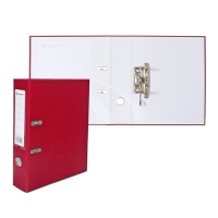 Папка-регистратор А4, 75 мм, Calligrata, ПВХ, тиснение "лен", металлическая окантовка, карман на корешок, собранная, бордовая, микс Папка-регистратор А4, 75 мм, Calligrata, ПВХ, тиснение "лен", металлическая окантовка, карман на корешок, собранная, бордовая, микс