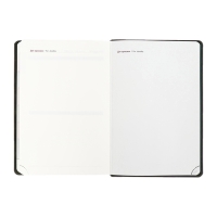 Ежедневник датир 2025г А5 176л ESCALADA, тв обл, иск кожа, бл тис,ляс,кр бл 70г/м2,чёрный