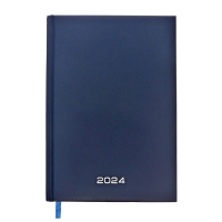 Ежедневник датированный 2024 года, А5, 176 листов, Attomex.Orion, обложка бумвинил, ляссе, блок 70 г/м2, синий