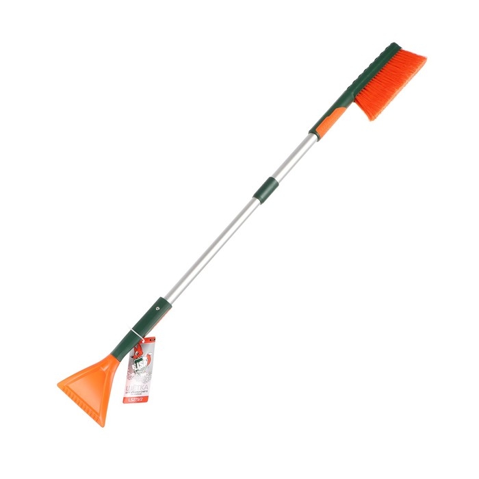 Щётка сметка со скребком Li-Sa телескопическая, 82-100 см