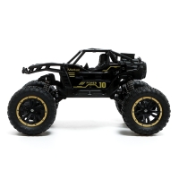 Джип &laquo;Вездеход&raquo;, радиоуправление, дым, элементы из металла, черный