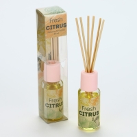 Диффузор ароматический палочки, ароматизатор для дома «Аромадиффузор: Fresh citrus», аромат апельсин, 30 мл. Диффузор ароматический палочки, ароматизатор для дома «Аромадиффузор: Fresh citrus», аромат апельсин, 30 мл.