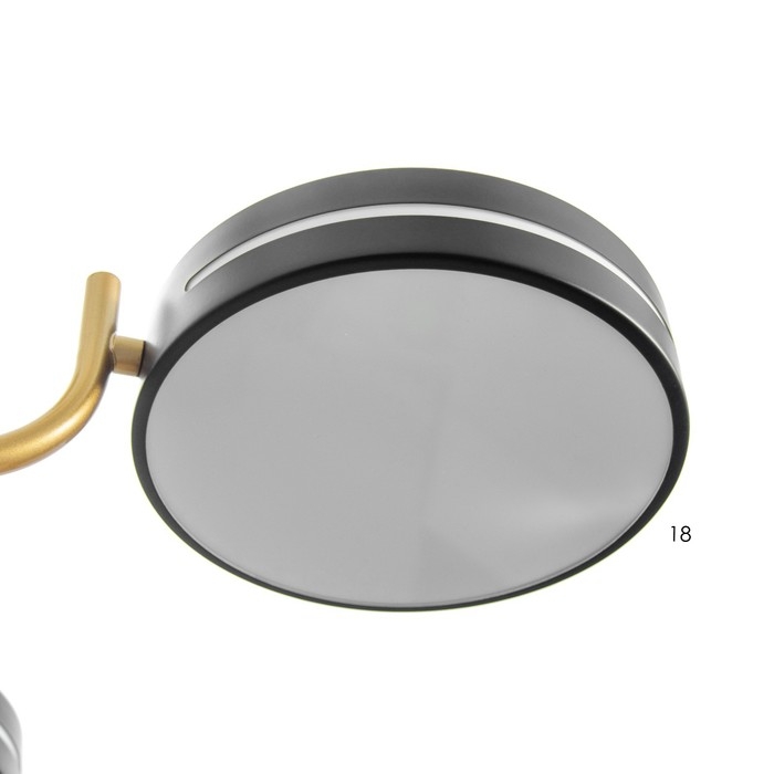 Люстра "Нестер" 6хLED 156Вт 3000-6000К черно-золотой 87х87х35 см BayerLux