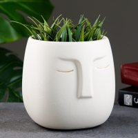 Горшок "Мистер Твикс" 15х15х15см, белый Горшок "Мистер Твикс" 15х15х15см, белый