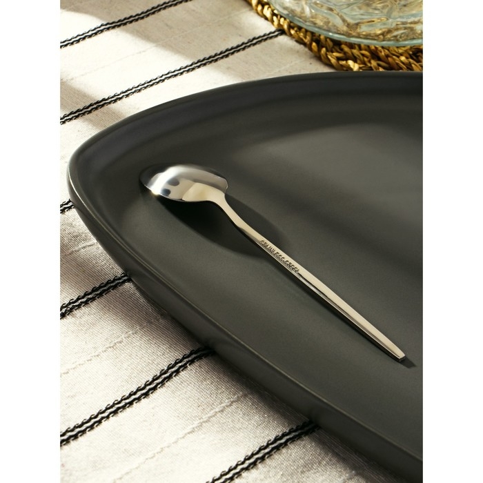 Ложка чайная из нержавеющей стали Magistro &laquo;Блинк&raquo;, длина 14,5 см, цвет серебряный