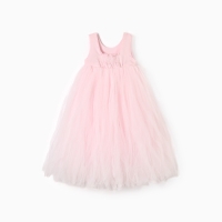 Платье детское нарядное KAFTAN рост 100, пыльно-розовый