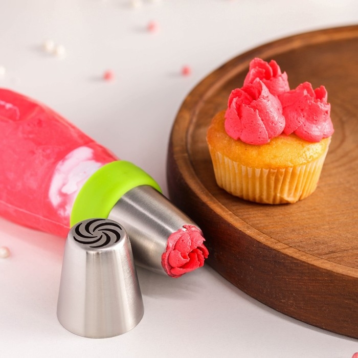 Насадка кондитерская KONFINETTA &laquo;Вихрь&raquo;, d=3,7 см, выход d=2 см, нержавеющая сталь