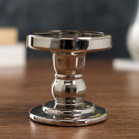 Подсвечник стекло на 1 свечу "Подиум" серебро хром 8,5х8,5х8,5 см Подсвечник стекло на 1 свечу "Подиум" серебро хром 8,5х8,5х8,5 см